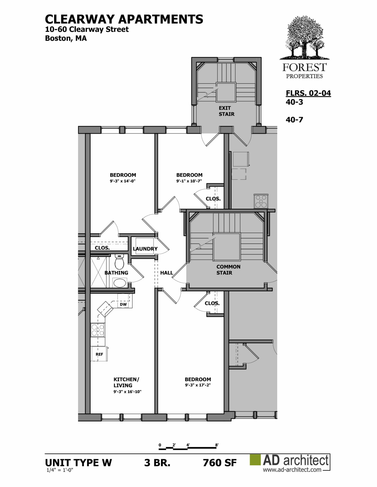 3 bed, 1 bath apartment for rent at 40 Clearway St Unit 5, Back Bay — photo 3 of 3