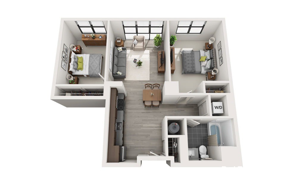 2 bed, 1 bath apartment for rent at 60 Brainerd Rd Unit 506, Allston