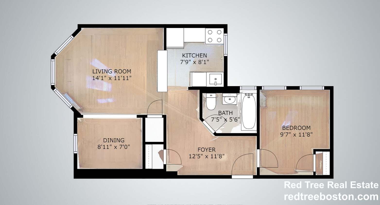 1 bed, 1 bath apartment for rent at 15 Queensberry St Unit 1, Fenway — photo 7 of 8