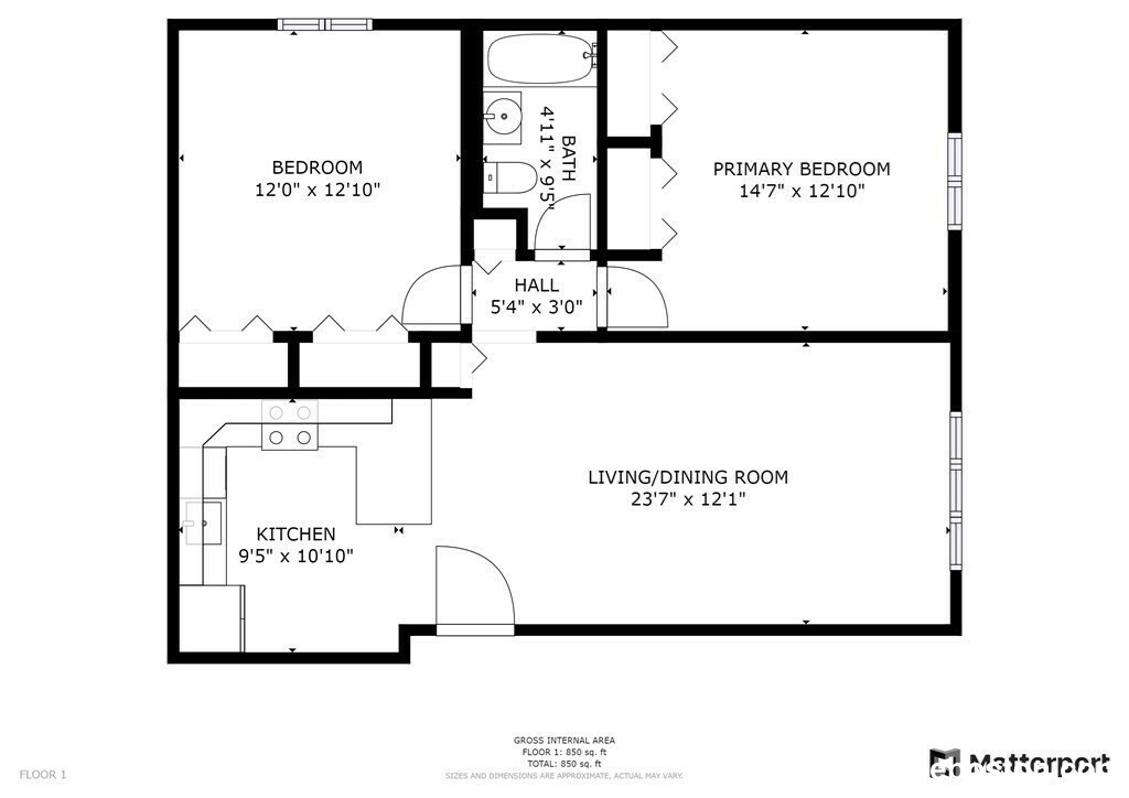 2 bed, 1 bath apartment for rent at 94 Beacon St Unit 61, Somerville — photo 19 of 19