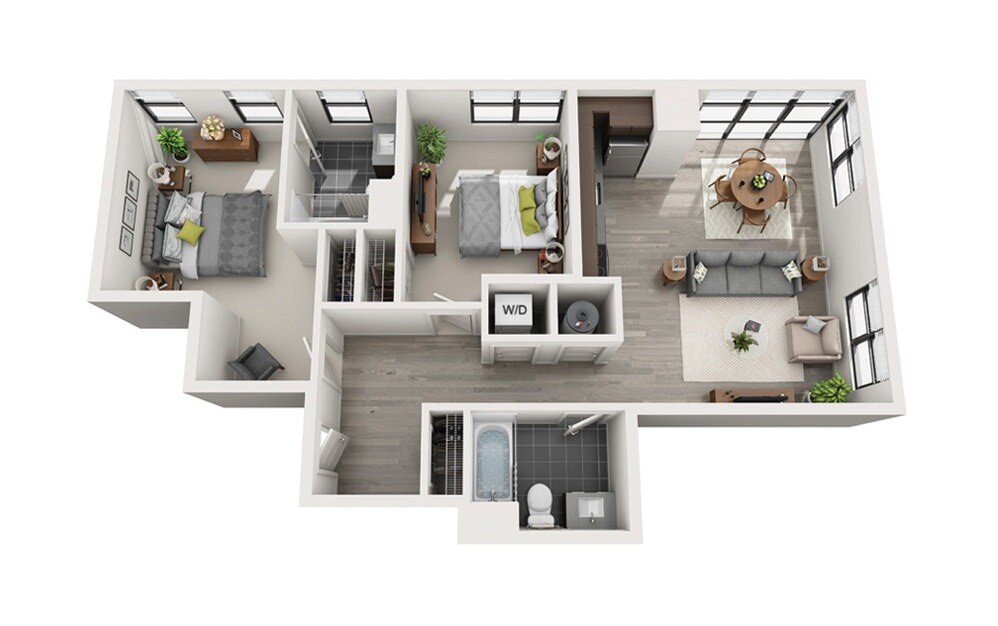 2 bed, 2 bath apartment for rent at 60 Brainerd Rd Unit 217, Allston
