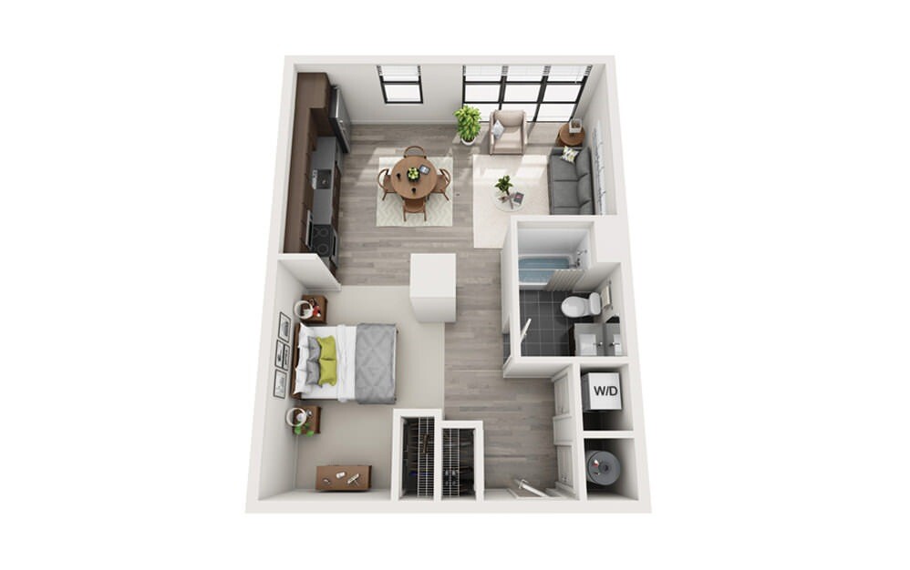 Studio bed, 1 bath apartment for rent at 60 Brainerd Rd Unit 219, Allston