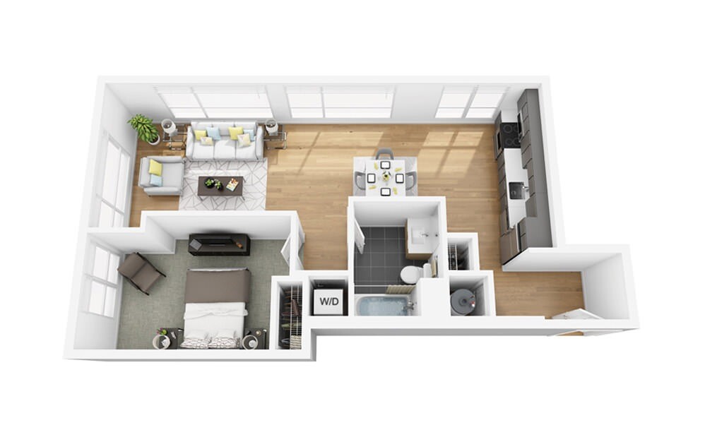 1 bed, 1 bath apartment for rent at 75 Brainerd Rd Unit 401, Allston