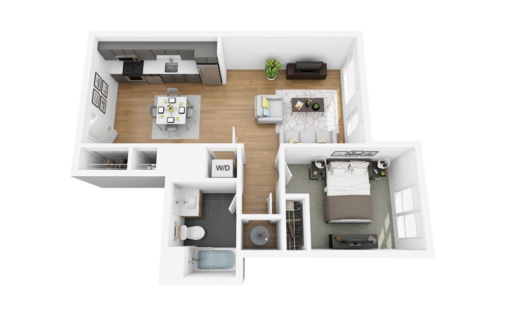 1 bed, 1 bath apartment for rent at 75 Brainerd Rd Unit 402, Allston