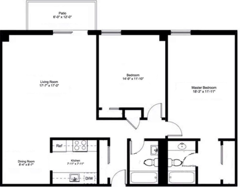 2 bed, 2 bath apartment for rent at 50-56 Broadlawn Park Unit 110, Chestnut Hill — photo 18 of 19