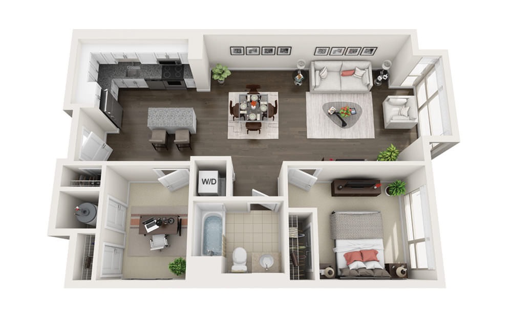 1 bed, 1 bath apartment for rent at 65 Brainerd Rd Unit ELEMENT B1-322, Allston — photo 1 of 8