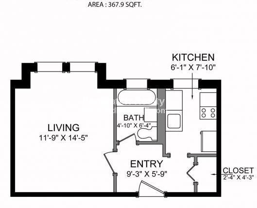 Studio bed, 1 bath apartment for rent at 1203 Boylston St Unit 6, Fenway — photo 6 of 14