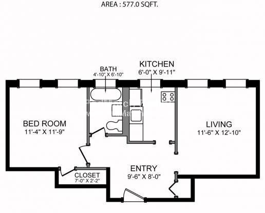 1 bed, 1 bath apartment for rent at 1209 Boylston St Unit 54, Fenway — photo 10 of 10