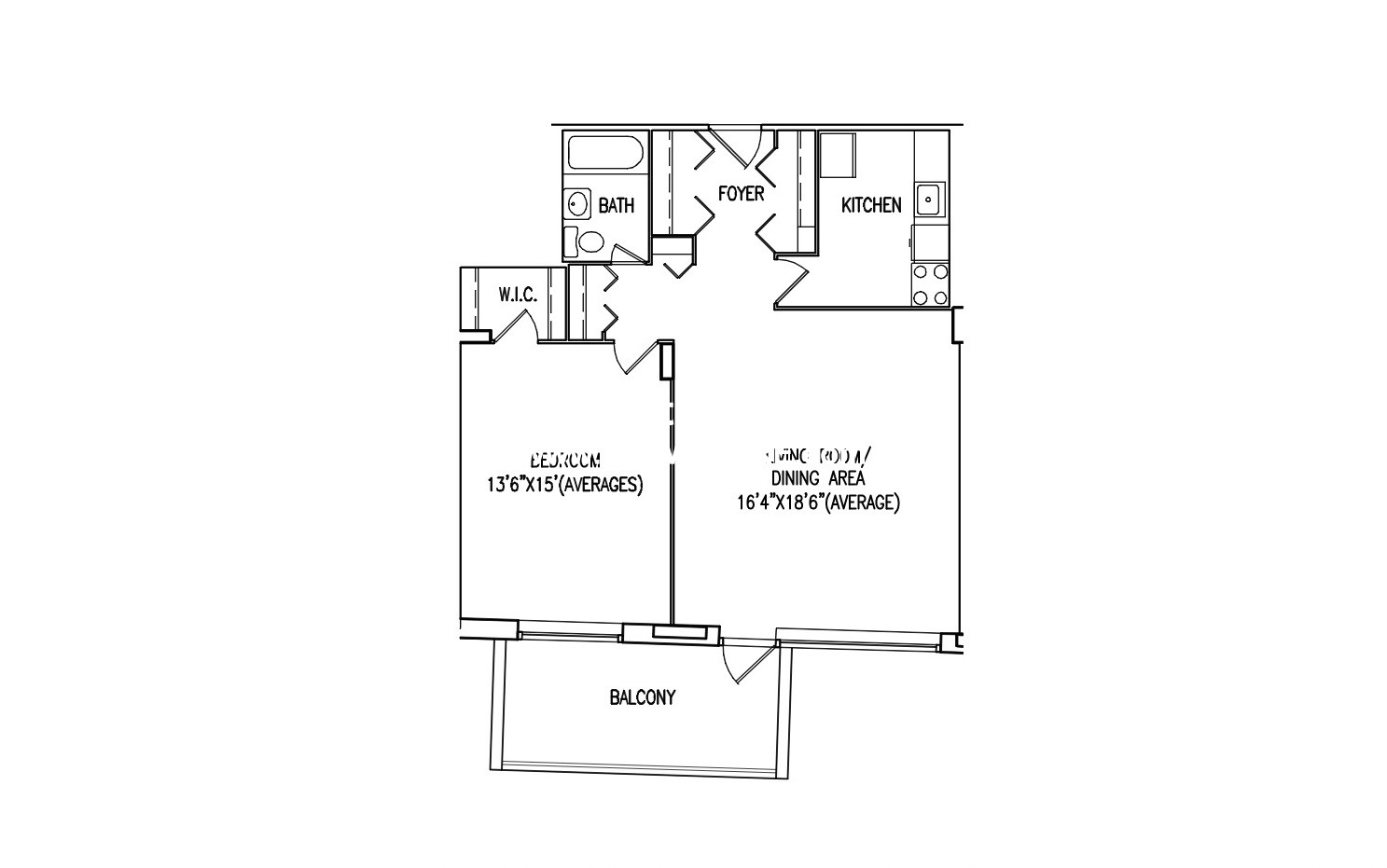 1 bed, 1 bath apartment for rent at 101 Monmouth St Unit 911, Longwood — photo 1 of 14