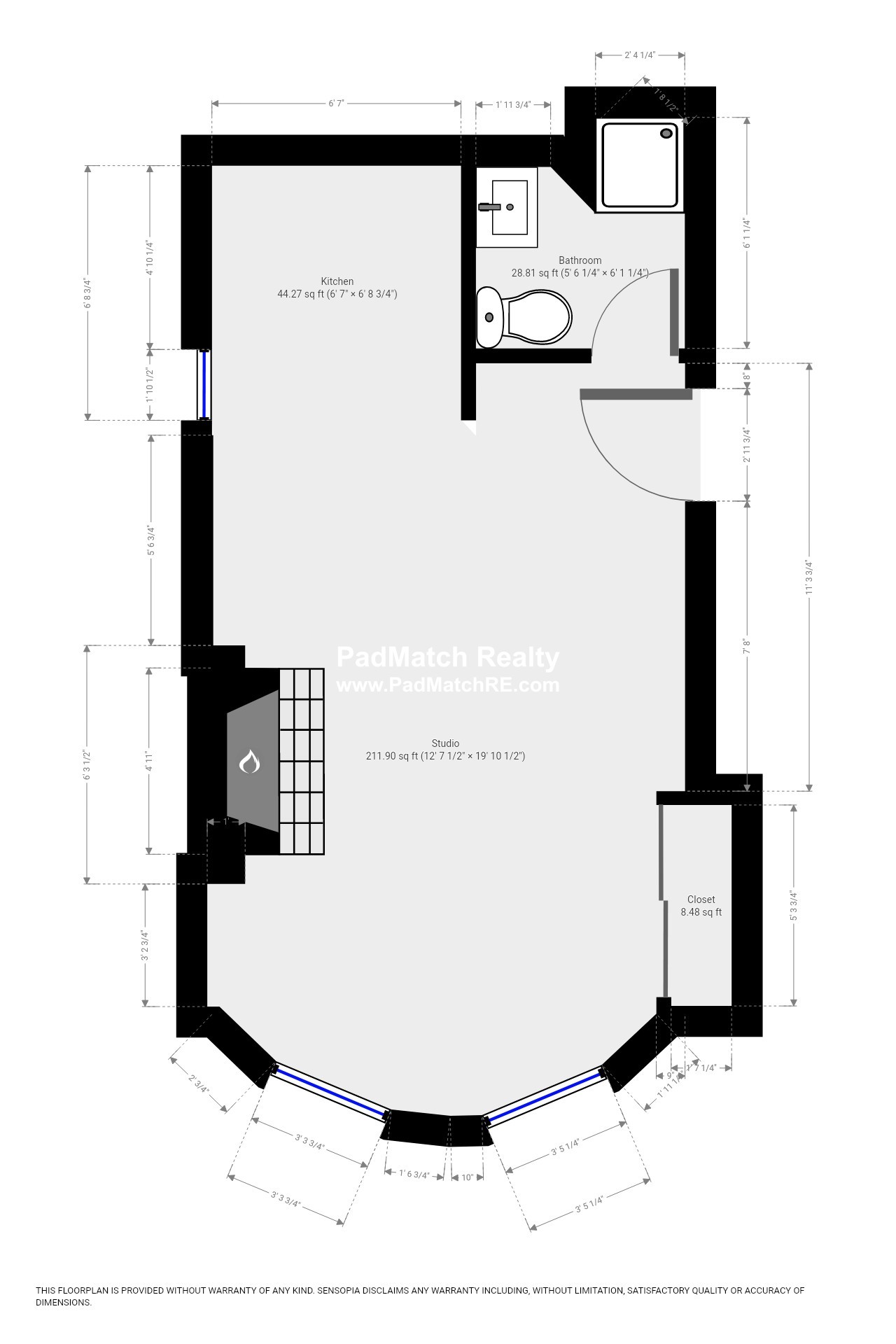 Studio bed, 1 bath apartment for rent at 12 Wait St Unit 1F, Mission Hill — photo 7 of 8