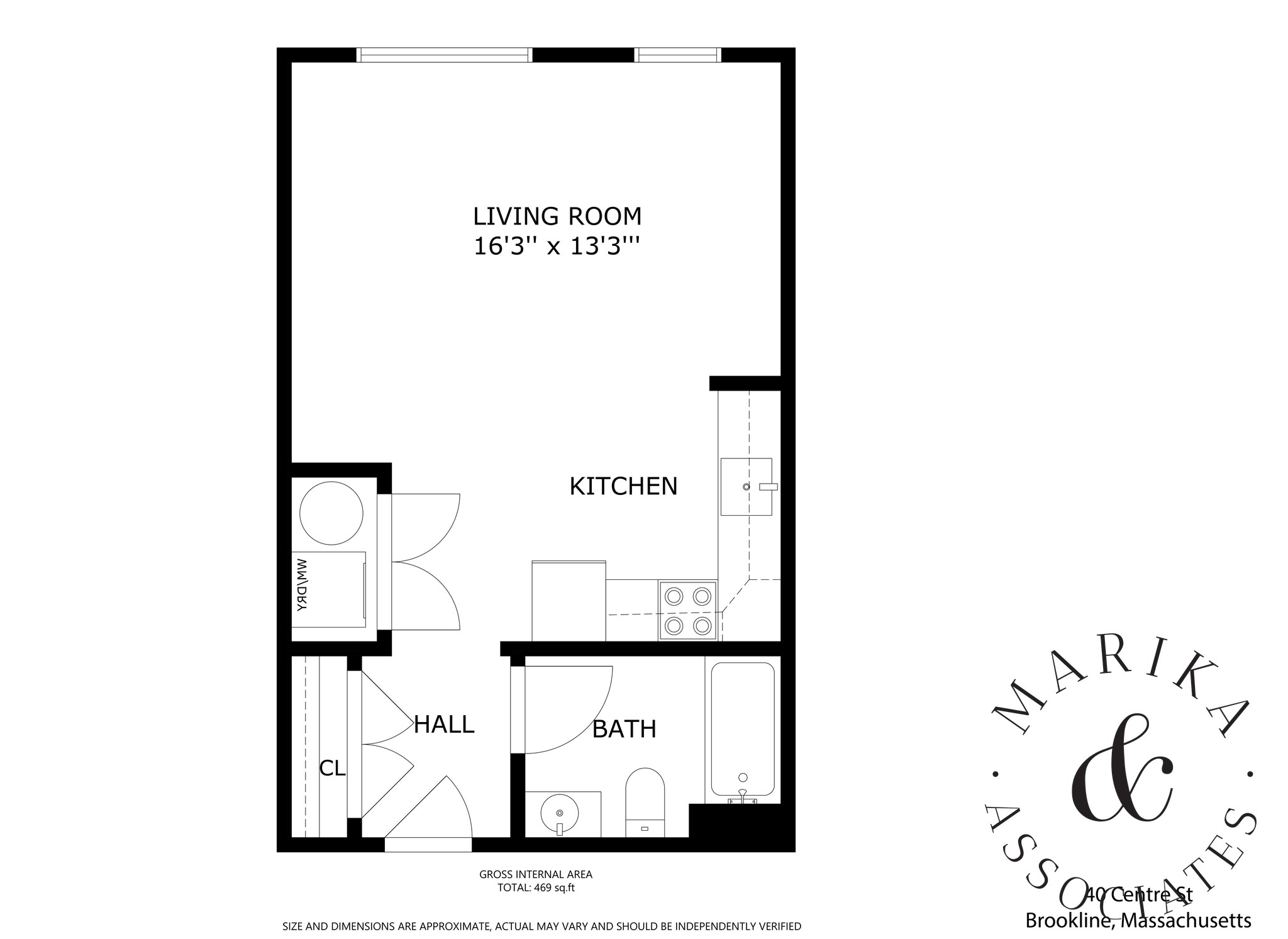 Photos of apartment on Centre St.,Brookline MA 02446