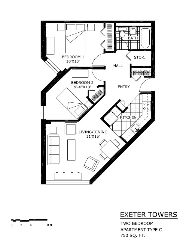 Photos of apartment on Exeter St.,Boston MA 02116