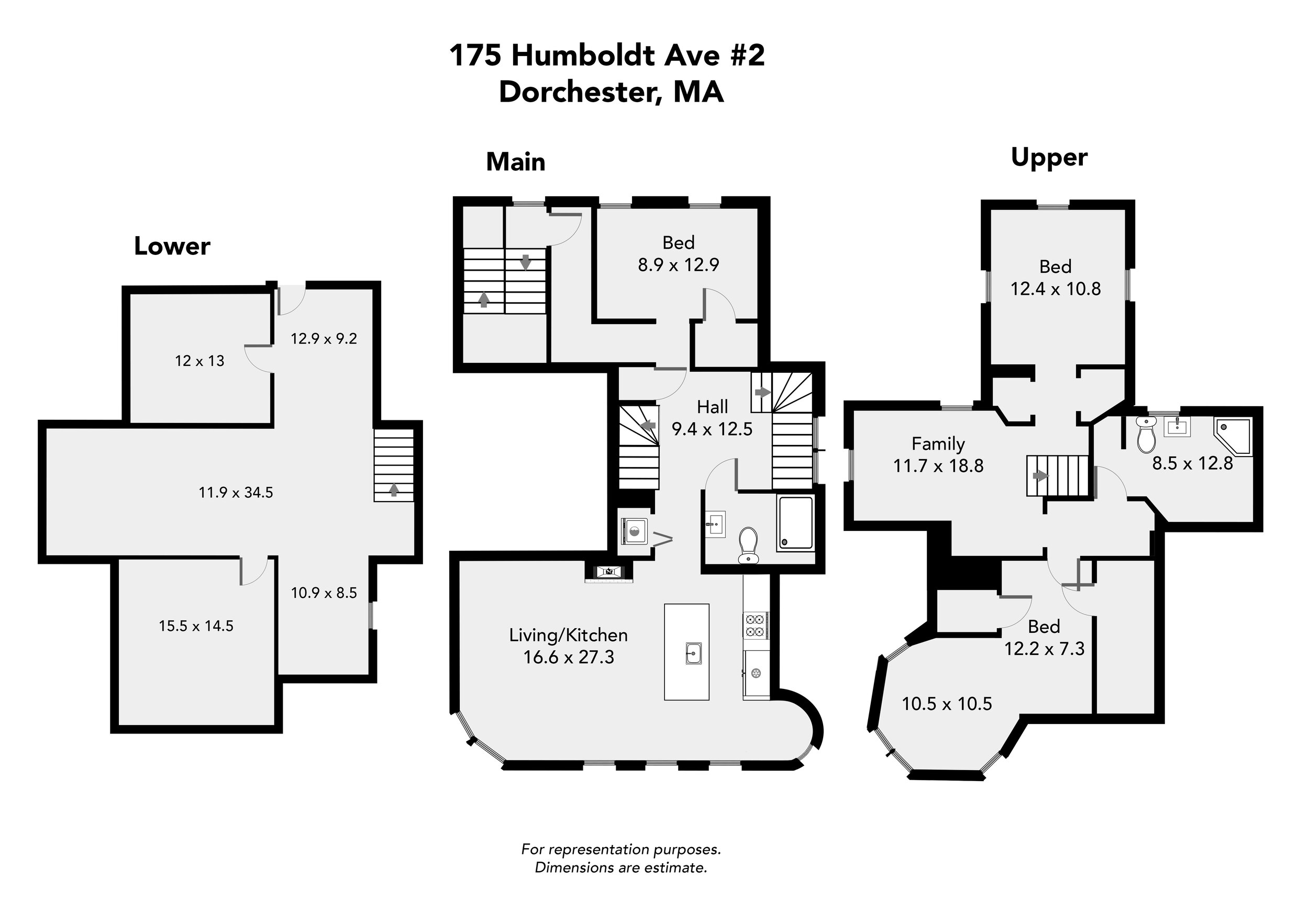 3 bed, 1 bath apartment for rent at 175 Humboldt Ave Unit 2, Roxbury — photo 11 of 11
