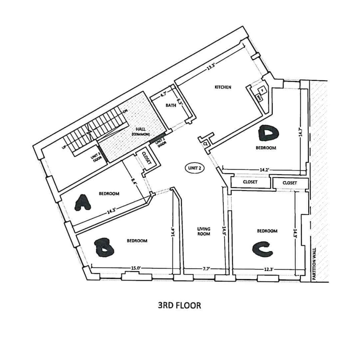 Photos of apartment on North St.,Boston MA 02109