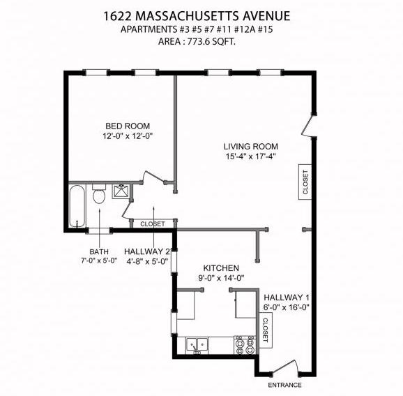 Photos of apartment on Massachusetts Ave.,Cambridge MA 02138