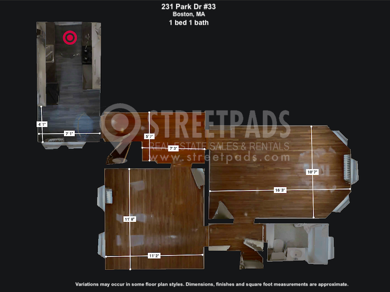 Photos of apartment on Park Dr.,Boston MA 02215