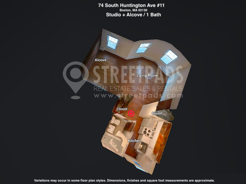 Photos of apartment on South Huntington Ave.,Boston MA 02130