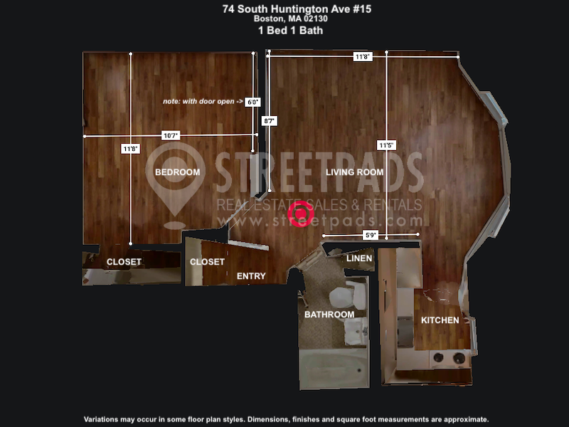 Photos of apartment on South Huntington Ave.,Boston MA 