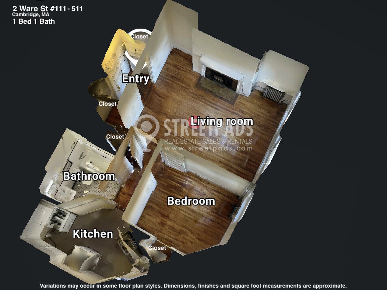Photos of apartment on Ware St.,Cambridge MA 02138