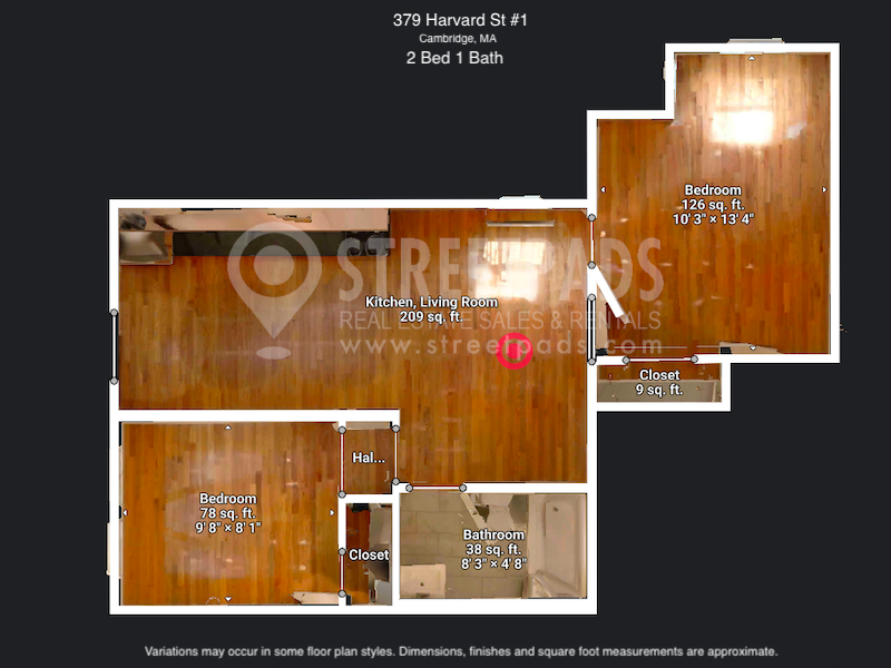 Photos of apartment on Harvard St.,Cambridge MA 02138