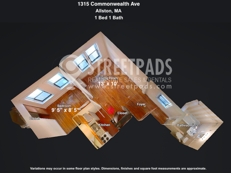 Photos of apartment on Brainerd Rd.,Boston MA 02134