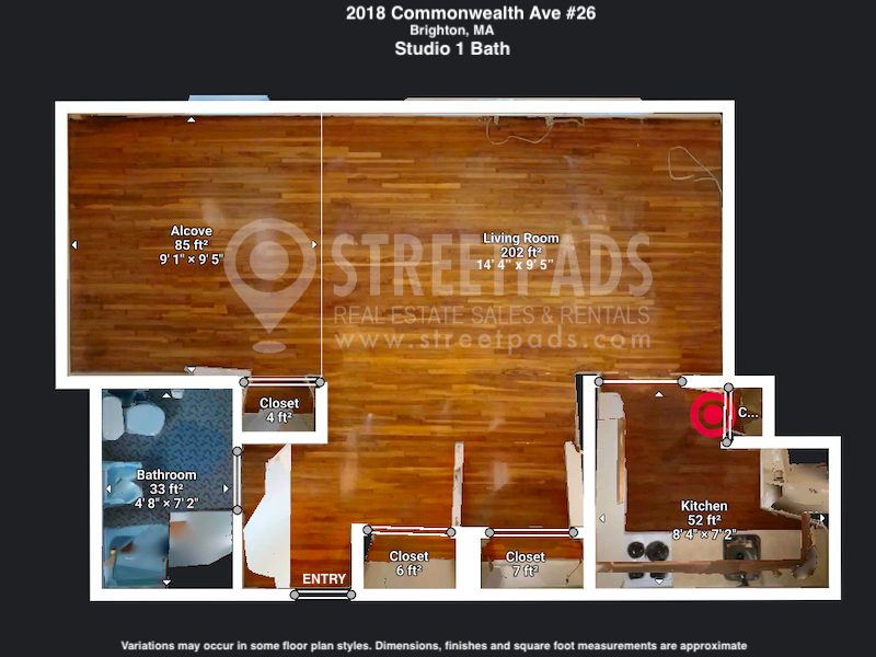 Photos of apartment on Commonwealth Ave.,Boston MA 02135
