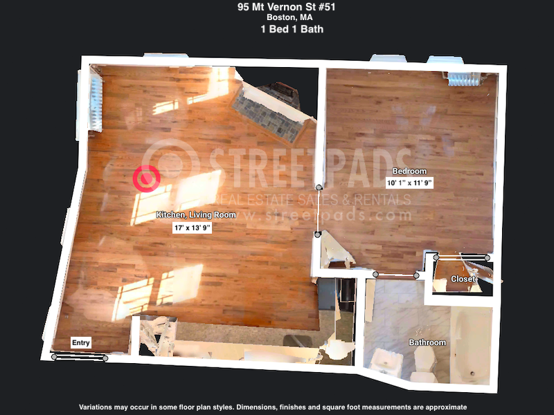 Photos of apartment on Mount Vernon St.,Boston MA 02108
