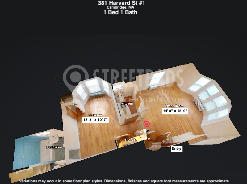 Photos of apartment on Franklin St.,Cambridge MA 02139