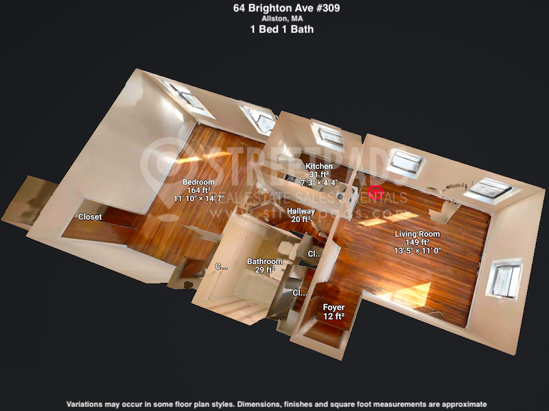 Pictures of  property for rent on Brighton Ave., Boston, MA 02134