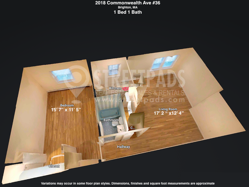 Pictures of  property for rent on Commonwealth Ave., Boston, MA 02135