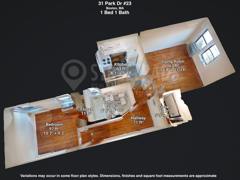 Photos of apartment on Park Dr.,Boston MA 02215