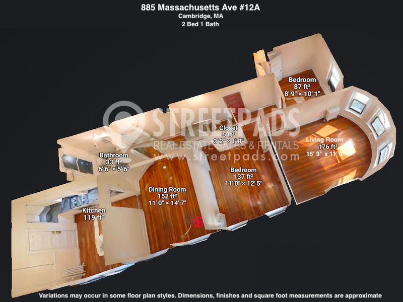 Pictures of  property for rent on Massachusetts Ave., Cambridge, MA 02139