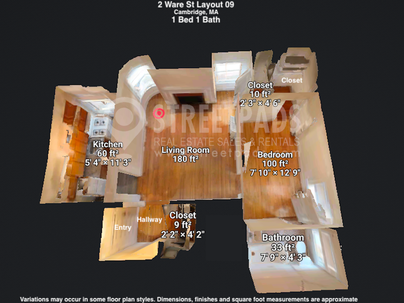 Photos of apartment on Wendell St.,Cambridge MA 02138