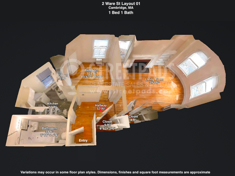 Photos of apartment on Wendell St.,Cambridge MA 02138