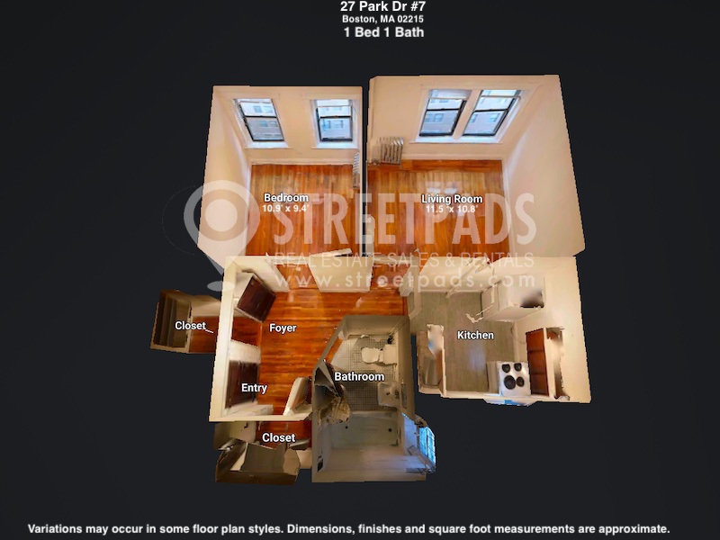 Photos of apartment on Park Dr.,Boston MA 02215