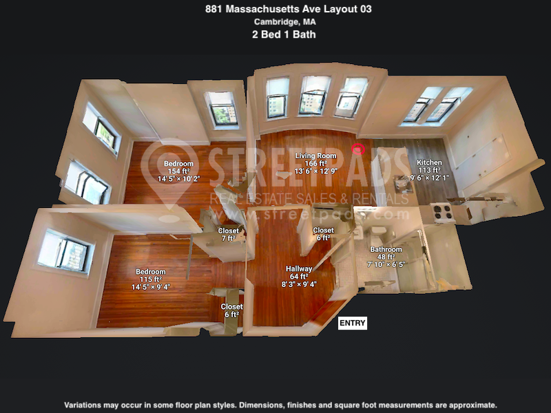 Photos of apartment on Centre St.,Cambridge MA 02139