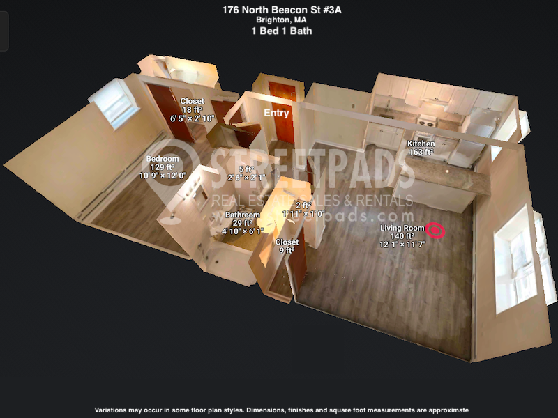 Photos of apartment on Soldiers Field Rd.,Boston MA 02135