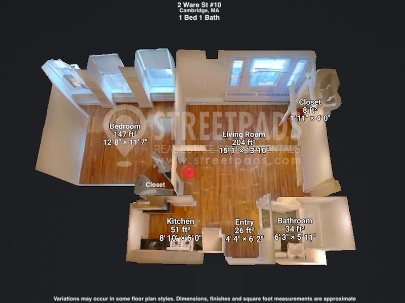 Photos of apartment on Massachusetts Ave.,Cambridge MA 02138