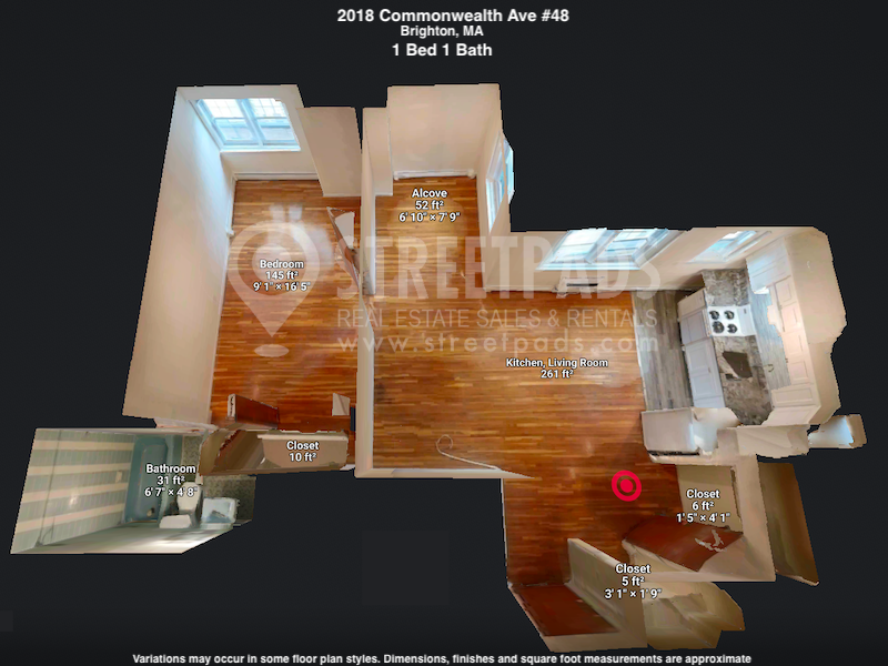 Pictures of  property for rent on Commonwealth Ave., Boston, MA 02135