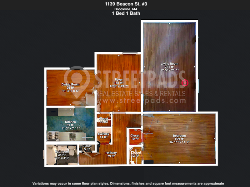 Pictures of  property for rent on Beacon St., Brookline, MA 02446