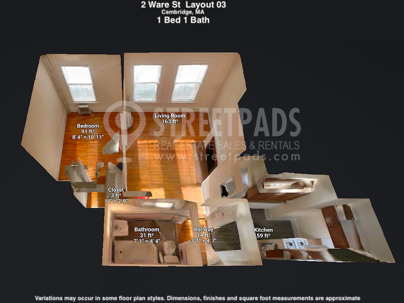 Photos of apartment on Wendell St.,Cambridge MA 02138