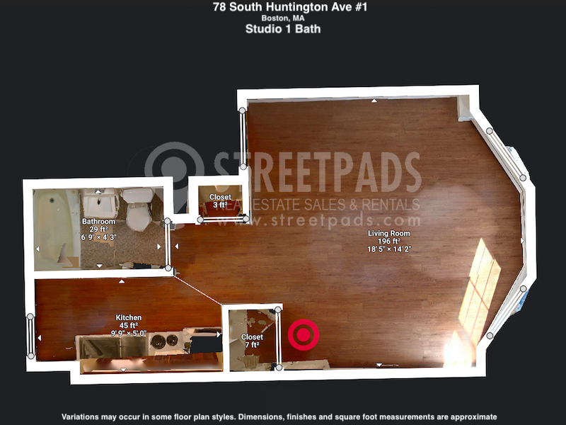 Photos of apartment on South Huntington Ave.,Boston MA 02130