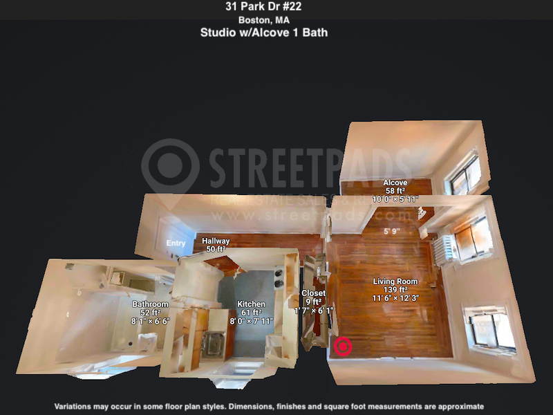 Pictures of  property for rent on Park Dr., Boston, MA 02215