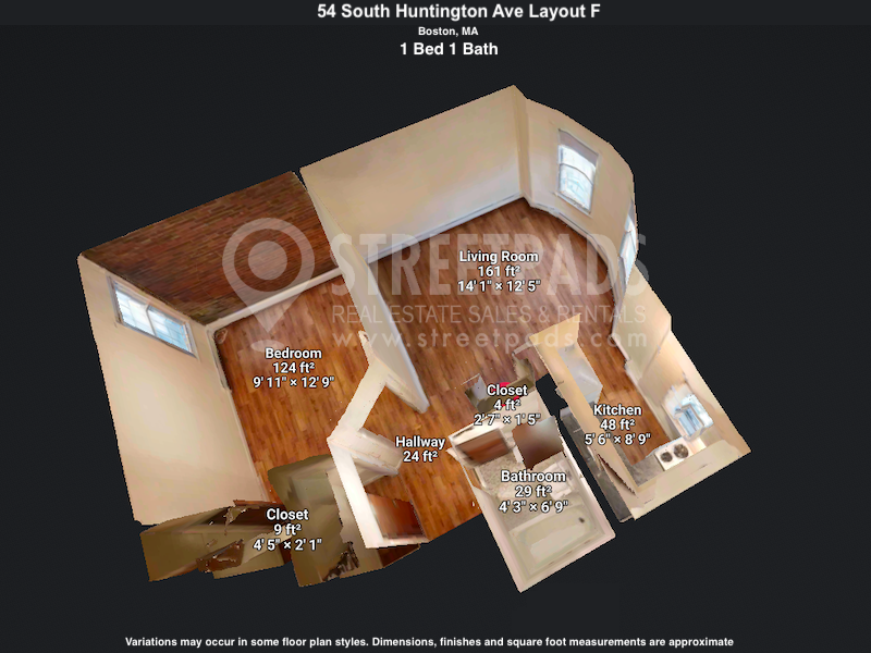 Photos of apartment on South Huntington Ave.,Boston MA 02130