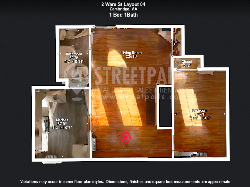 Photos of apartment on Ware St.,Cambridge MA 02138